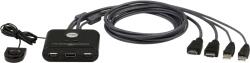 ATEN Превключвател kvm aten cs22hf, Дву портов usb hdmi (aten-cs22hf) - cybertrade