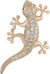 Troli Aranyozott gyík alakú bross KS-226