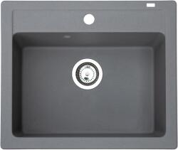 Metalac Chiuveta X Granit Quadro 60 grafit 600 x 500 mm, sifon 90 mm, granit (372984) Chiuveta
