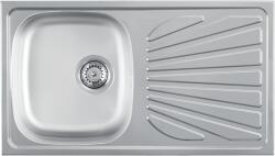 Metalac Chiuveta 1D Inox Luna Flex770 x 435 mm/sifon 90 mm, inox (123780) - forit Chiuveta