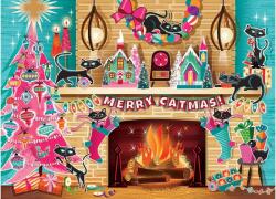 Cobble Hill 45131 - Merry Catmas - 500 db-os puzzle (45131)
