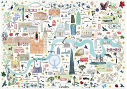 Gibsons 6606 - Map of London - 1000 db-os puzzle (G6606)