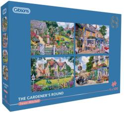 Gibsons 5047 - The Gardener's Round - 4x500 db-os puzzle (G5047)