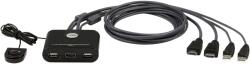 ATEN Превключвател kvm aten cs22hf, Дву портов usb hdmi (cs22hf-at) - tehnik