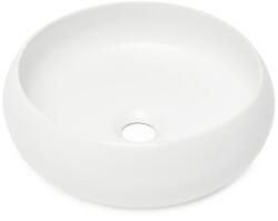 SAT Mosdókagyló pultra SAT Feel szifon és keverő nélkül 36x36 cm fehér matt SATUMFEEL3636M (1339AMW)