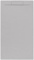 SAT Zuhanytálca négyszögletes SAT Fusion 140x80 cm öntött márvány gris perla SATFU14080GRP (HER14080GRISC)