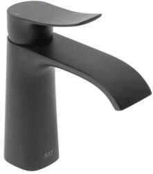SAT Mosdó csaptelep SAT Infinitio leeresztőszelep nélkül fekete matt SATBSINF271C (165630001F8)