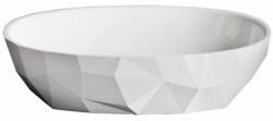 SAT Meda mosdókagyló pultra 56x37 cm, csapfurat nélkül SATME5637 (640612061018)