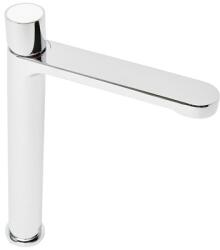 SAT Magas mosdó csaptelep SAT Fusion leeresztőszelep nélkül kar fehér üveg SATBSFU285BS (SATBSFU285BS)