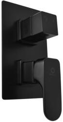 RAV SLEZÁK zuhany és fürdő csaptelep RAV SLEZÁK Yukon vakolat alatti résszel együtt fekete matt YU186KCMAT (YU186KCMAT)