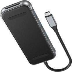 Vention USB-C -> HDMI/USB-C Gen 1/USB 3.0 x 2/RJ45/SD/TF/TRRS 3.5mm/PD (0, 15m Szürke Aluminum Ötvözet) Dokkoló