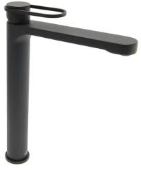 SAT Magas mosdó csaptelep SAT Fusion leeresztőszelep nélkül matt fekete SATBSFU285KPCC (SATBSFU285KPCC)