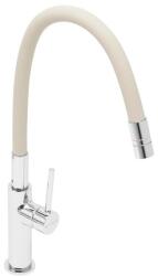 SAT Mosogató csaptelep SAT szilikon karral bézs/króm SATBSD290BE (22706-393A WITH BEIGE)