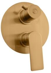 RAV SLEZÁK zuhany és fürdő csaptelep RAV SLEZÁK Nil vakolat alatti résszel együtt csiszolt arany NL187.3ZK (NL187.3ZK)