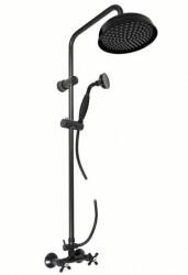 RAV SLEZÁK Zuhanyrendszer RAV SLEZÁK Morava retro zuhanyszettel együtt fekete matt MK181.5/7CMAT (MK181.5/7CMAT)