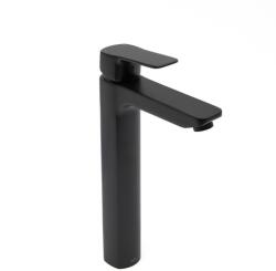 SAT Magas mosdó csaptelep SAT Cube Way leeresztőszelep nélkül fekete matt CU285C (5213501C MATT BLACK)