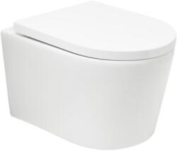 SAT Wc soft close ülőkével felakasztható SAT Brevis fehér fényes felülettel hátsó kifolyással SATBRE010RTORP (AB 0513VD)