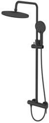 SAT Zuhanyrendszer SAT a falra egykaros csapteleppel fekete matt SATSSPKCNEW (246P12 MATT BLACK COLO)