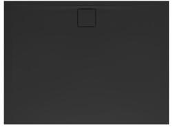 SAT Zuhanytálca négyszögletes SAT Vision 100x80 cm öntött márvány fekete SATSVVI10080C (MF10080-26SM BLACK)