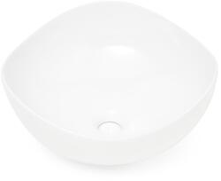 SAT Mosdókagyló pultra SAT Feel szifon és keverő nélkül 38x38 cm fehér SATUMFEEL3838 (1334)