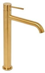 SAT Magas mosdó csaptelep SAT Aurum leeresztőszelep nélkül csiszolt arany SATBAUR285BG (16353550331)