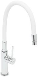 SAT Mosogató csaptelep SAT szilikon karral fehér/króm SATBSD290B (22706-393A WITH WHITE)