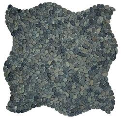 Mosavit Kőmozaik Mosavit Mini pebbles negro 30x30 cm matt PEBBLENE (MINI PEBBLE NEGRA)