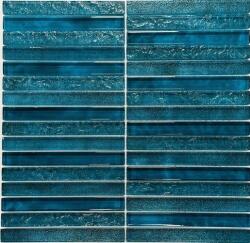 Premium Mosaic Üvegmozaik Premium Mosaic ocean blue 30x30 cm fényes MOSPTK1 (MOSPTK1)