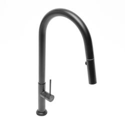 SAT Mosogató csaptelep SAT kihúzható zuhannyal, 2 áram fekete SATBSD288C (FA77MB)