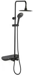 SAT Zuhanyrendszer SAT termosztatikus csapteleppel fekete matt SATSSTKPC (820302 IN MATT BLACK)
