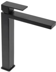 SAT Magas mosdó csaptelep SAT Vision leeresztőszelep nélkül fekete matt SATBSVI285C (FA-1179 BLACK)