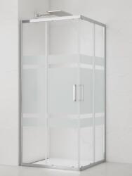 SAT Zuhanysarok négyzet 80x80 cm SAT TEX SIKOTEXQ80CRS (NDC80X FROST LINES)