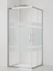 SAT Zuhanysarok négyzet 90x90 cm SAT TEX SIKOTEXQ90CRS (NDC90X FROST LINES)