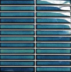 Premium Mosaic Kerámia mozaik Premium Mosaic Kit Kat aqua blue 30x30 cm fényes MOSKK2AQBL (MOSKK2AQBL)