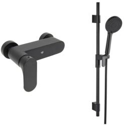 SAT Zuhany csaptelep SAT Fusion zuhanyszettel együtt 150 mm fekete matt SATBSFU268CPCSET (SATBSFU268CPCSET)