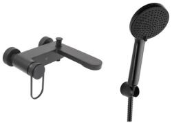 SAT Kád csaptelep SAT Fusion fürdőkádas készlettel 150 mm fekete matt SATBSFU222KPCCSET (SATBSFU222KPCCSET)