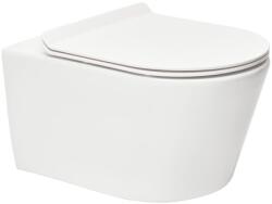 SAT WC felakasztható SAT Brevis fehér színben fényes felülettel hátsó kifolyással SATBRE011RREXP (AB 1363WH)