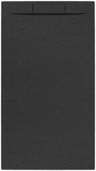 SAT Zuhanytálca négyszögletes SAT Fusion 160x80 cm öntött márvány Grafito SATFU16080G (HER16080GR)