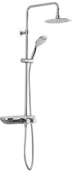 SAT Zuhanyrendszer SAT termosztatikus keverővel fehér/króm SATSSTKP (820302)