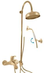 RAV SLEZÁK Kád csaptelep RAV SLEZÁK LABE zuhanyszettel együtt 150 mm arany L054.53Z (L054.5/3Z)