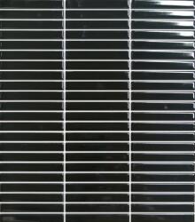 Premium Mosaic Kerámia mozaik Premium Mosaic Kit Kat black 28x31 cm fényes MOSKK3BKL (MOSKK3BKL)