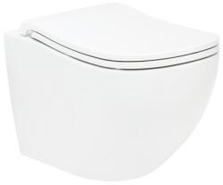 SAT Wc soft close ülőkével felakasztható SAT Ergo fehér fényes felülettel hátsó kifolyással SATERG1 (LT-118E-UQ3)