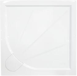 SAT Zuhanytálca négyzet SAT 100x100 cm öntött márvány fehér SIKOLIMCC100Q (ARC3 SQUARE 100CM)