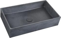 SAT Mosdó lapra Triomini Cemento 64x36, 5 cm antracit színben matt felülettel túlfolyás nélkül CEM6437A (CEM6437A)