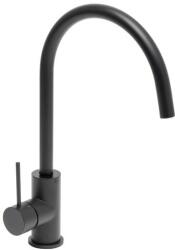 SAT Mosogató csaptelep SAT Aurum forgó karral fekete matt SATBAUR280C (163570301F8)