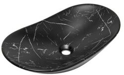 SAT Munkalapos mosogató SAT Infinitio 61, 5x36 cm fekete matt márvány, túlfolyó nélkül SATINF61536MRBKM (N7811AMBY-3)