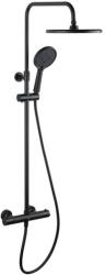 SAT Zuhanyrendszer SAT termosztatikus csapteleppel fekete matt SATSSTKEMC (131381421A1)