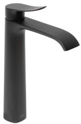 SAT Magas mosdó csaptelep SAT Infinitio leeresztőszelep nélkül fekete matt SATBSINF285C (165630301F8)
