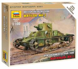 Zvezda Snap Kit tank 6191 - Tanc ușor britanic "Matilda Mk I" (1: 100) (32-6191)