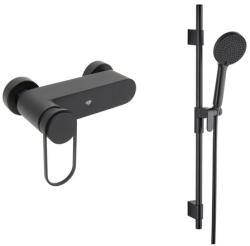 SAT Zuhany csaptelep SAT Fusion zuhanyszettel együtt 150 mm fekete matt SATBSFU268KPCCSET (SATBSFU268KPCCSET)
